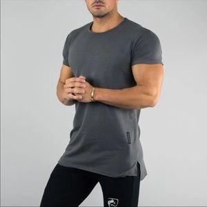 Alphalete fishtail shirt - dark gray